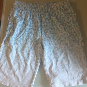 Dior Men's Light Blue and White Athletic Shorts